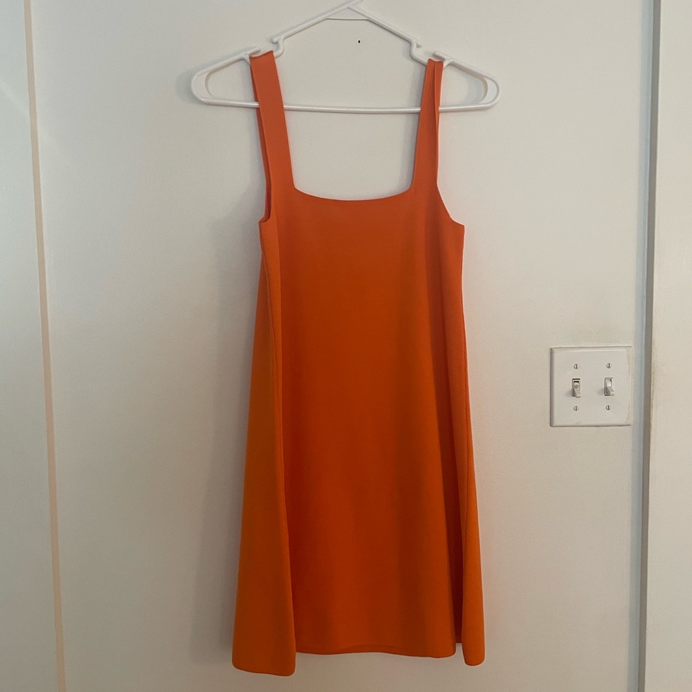 Zara orange Knit Mini Dress